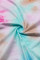 Multicolor Tie-dye Ruffled Cap Sleeve T-shirt