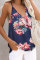 Blue Floral Drape Tank