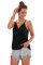 Black Spaghetti straps Slip Camisole