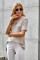 Apricot Short Sleeve Knit Top