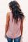 Pink Ruffle Trim Neckline Tank Top
