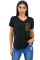 Leopard Printed Splicing T-Shirt
