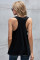 Black Skull Print Tank Top