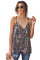 Apricot Fragment Printed Racerback Tank Top