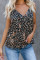 Apricot Fragment Printed Racerback Tank Top