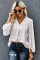 White Love You Boo Balloon Sleeve Blouse