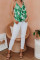 Green Jungle Book Palm Drape Tank