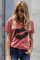 Kiss The Lip Distressed Cotton Tee