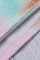 Multicolor Tie-dye Ruffled Cap Sleeve T-shirt