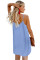 Sky Blue Buttoned Slip Dress