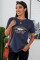 Leopard Lip Distressed Cotton Tee