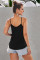 Black Spaghetti straps Slip Camisole