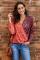 Out Of Sight Mixed Print Drape Blouse