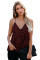 Red Leopard Printed Racerback Tank Top