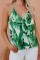 Green Jungle Book Palm Drape Tank