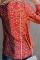 Out Of Sight Mixed Print Drape Blouse
