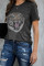 Gray Cotton Blend Tiger Tee