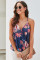 Blue Floral Drape Tank