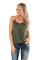 Green Somewhere Next To You Twist Tank Top