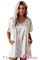 V-Neck Half Sleeve Leopard Casual T Shirt Dress with Pockets