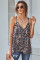 Apricot Fragment Printed Racerback Tank Top