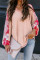 Red Contrast Eyelet Thermal Knit Top