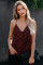 Red Leopard Printed Racerback Tank Top