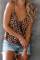 Brown Leopard Drape Tank