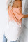 Orange White Ombre Color Block Casual Summer Shirt