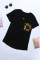 Yellow Printed Splicing T-Shirt
