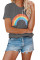 Gray Pot Of Gold Heathered Rainbow Tee