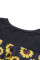 Yellow Printed Splicing T-Shirt