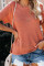 Orange Short Sleeve Knit Top