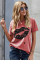 Kiss The Lip Distressed Cotton Tee