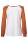 Orange Season Awaits Long Sleeve Raglan Top