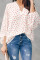 White Love You Boo Balloon Sleeve Blouse