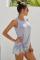 Gray Knot Front Jersey Tank