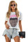 Tongue Twister Leopard Cotton Tee