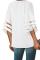 White Flare Sleeve V Neck Button Down Blouse