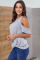 Gray Twist Front Cold Shoulder Tee