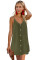 Green Buttoned Slip Dress