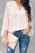 White Love You Boo Balloon Sleeve Blouse
