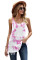 Pink Tie Dye Print Knit Tank Top
