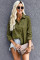 Green Embossed Button Shirt
