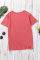 Kiss The Lip Distressed Cotton Tee