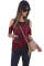 Red Twist Front Cold Shoulder Tee