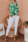 Green Jungle Book Palm Drape Tank