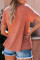 Orange Short Sleeve Knit Top