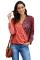 Out Of Sight Mixed Print Drape Blouse