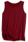 Red Knot Front Jersey Tank